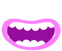 Gif animé bouche vampire
